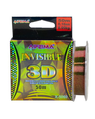 Волосінь 3D Feima Invisible 50m 8.00kg 0.16mm