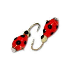 Мормишка вольфрам крапля з вушком (обмазка с каменем) 0.48g col.225