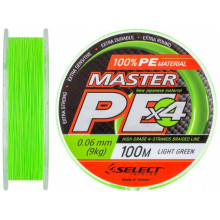 Шнур Select Master PE 100m 0.20mm 24кг салат