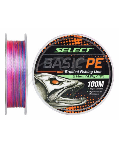 Шнур Select Basic PE 100m (разноцв.) 0.20mm 28LB/12.7kg