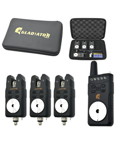Набір сигналізаторів Gladiator RF698 3+1 Black з пейджером