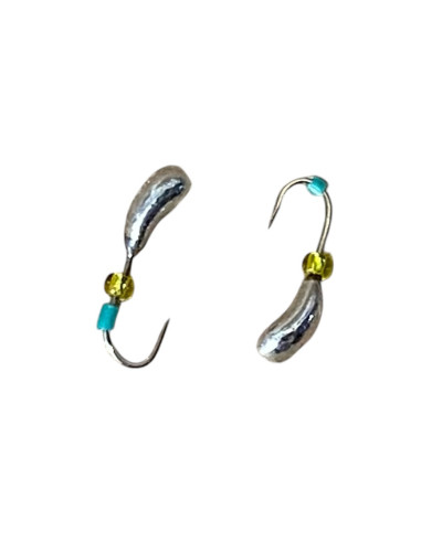 Мормышка вольфрам Чесночинка кр.№18 0,4g Silver (5шт\уп)