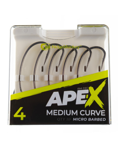 Гачок короповий RidgeMonkey Ape-X Medium Curve Barbed size 4