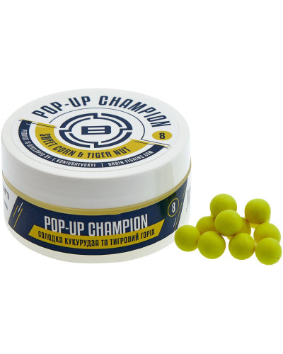 Бойл Brain Champion Pop-Up Sweet Corn & Tiger Nut (кукурудза + тигровий горіх ) 10mm 34g