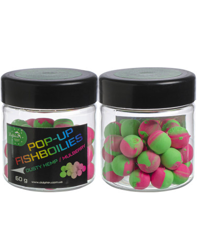 Бойли Dolphin Pop-up конопля/шовковиця 14mm 60g