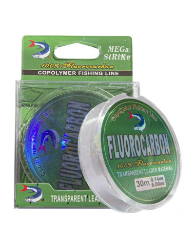 Леска Megastrike Fluorocarbon 0.14mm 30m