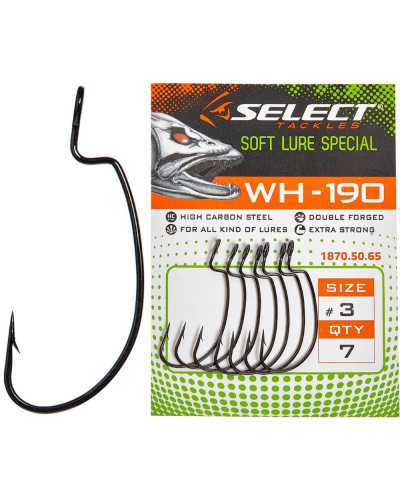 Гачок Офсетний Select WH-190 #3/0 (4 шт/уп)