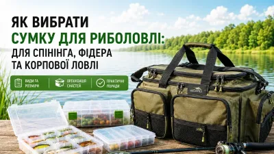 Як вибрати сумку для риболовлі: для спінінга, фідера та коропової ловлі