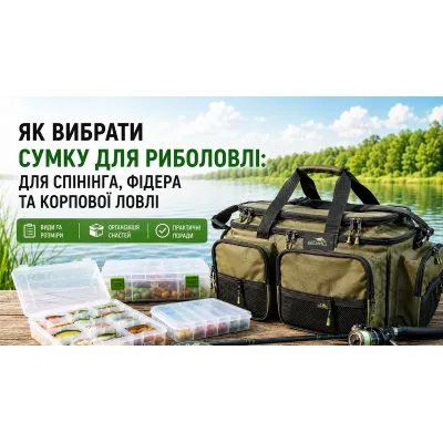 Як вибрати сумку для риболовлі: для спінінга, фідера та коропової ловлі
