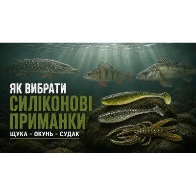 Як вибрати силіконові приманки для щуки, окуня та судака | Везучий гачок